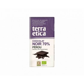 Chocolat Noir Bio 70% de cacao Pérou Terra Etica 100g 