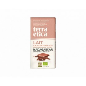Chocolat au lait Bio Madagascar 50% Terra Etica 100g 