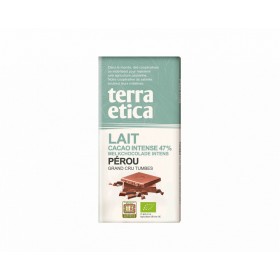 Chocolat au lait Bio Pérou 47% Terra Etica 100g 