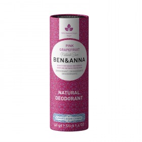 Déodorant Stick Pink Grapefruit tube en carton Ben & Anna 40g nouvelle formule