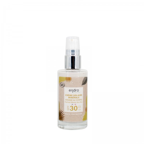 Crème solaire minérale Bio SPF 30 Endro 50ml