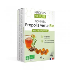 Gommes Propolis Verte Bio Miel - Eucalyptus PROPOS NATURE 45g