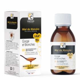 Solution buvable gorge et bronches au miel de Manuka Comptoirs et Compagnies 100ml