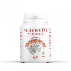 Vitamine D3 Naturelle Extrait de lichen 1000 UI 120 comprimés Gph Diffusion