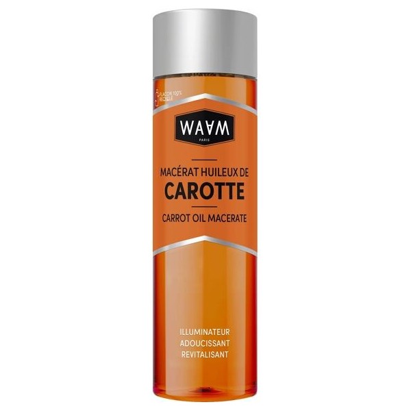 Huile de carotte WAAM 100% pure et végétale 75ml