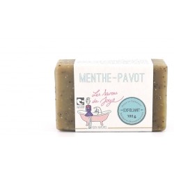 Savon exfoliant Menthe et Pavot Les savons de Joya 100g