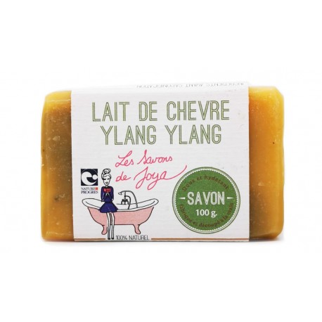 Savon lait de chevre Ylang Ylang Les savons de Joya 100g