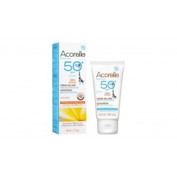 Crème protection solaire bio Haute protection bébé SPF 50+ Acorelle 50ml