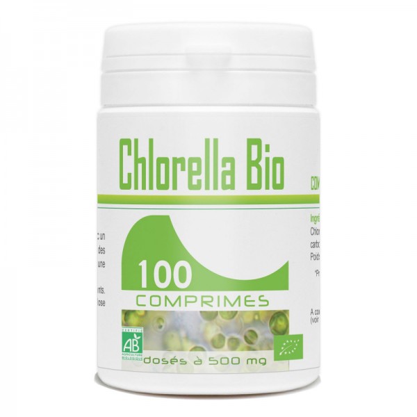 Chlorella Bio dosé à 500mg 100 comprimés Gph Diffusion